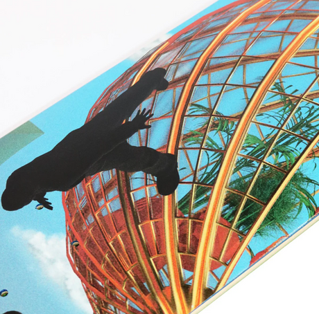 Cafe Monopoly Two Skateboard Deck Blue 8.12x14WB