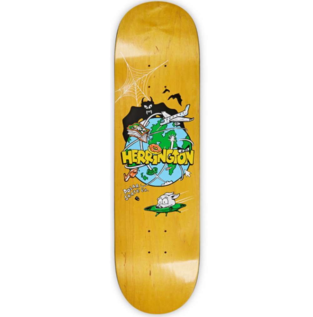 Polar Planet Herrington Skateboard Deck Natural Stain 8.62x14.25WB
