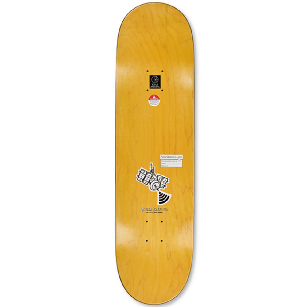 Polar Planet Herrington Skateboard Deck Natural Stain 8.62x14.25WB