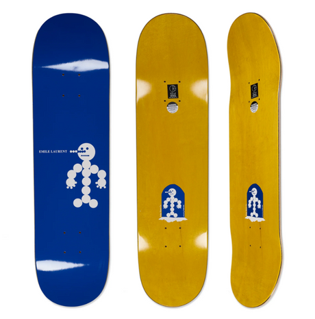 Polar Laurent Snowman Skateboard Deck Blue 8.375x41.1WB