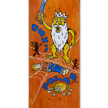 Polar Rozenberg SpiderKing Skateboard Deck Natural Stain 8x14.25WB