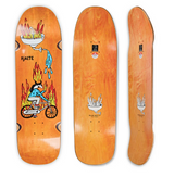 Polar Halberg Fire Ride Skateboard Deck Natural Stain 9.25x14.3WB