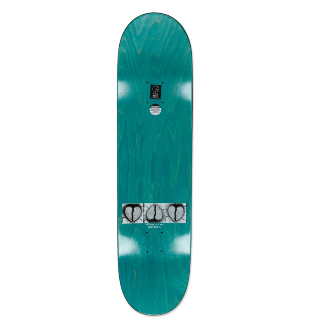 Polar Sanbongi Heart in Hand Skateboard Deck Black Red 8.5x14.3WB