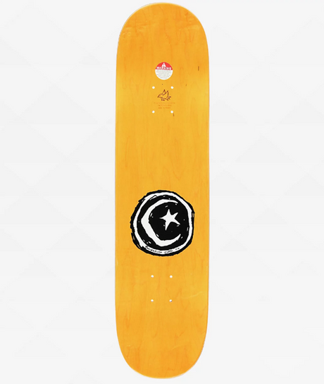 Foundation 3 Star Skateboard Deck Red 8.13x14.2WB