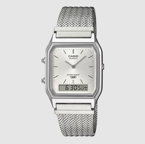 CASIO AQ230EM-7A Watch Silver Watch
