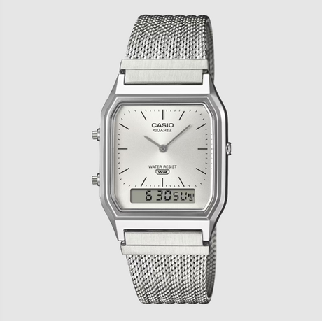 CASIO AQ230EM-7A Watch Silver Watch