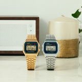 CASIO A159WGEA-1VT Watch Gold Black