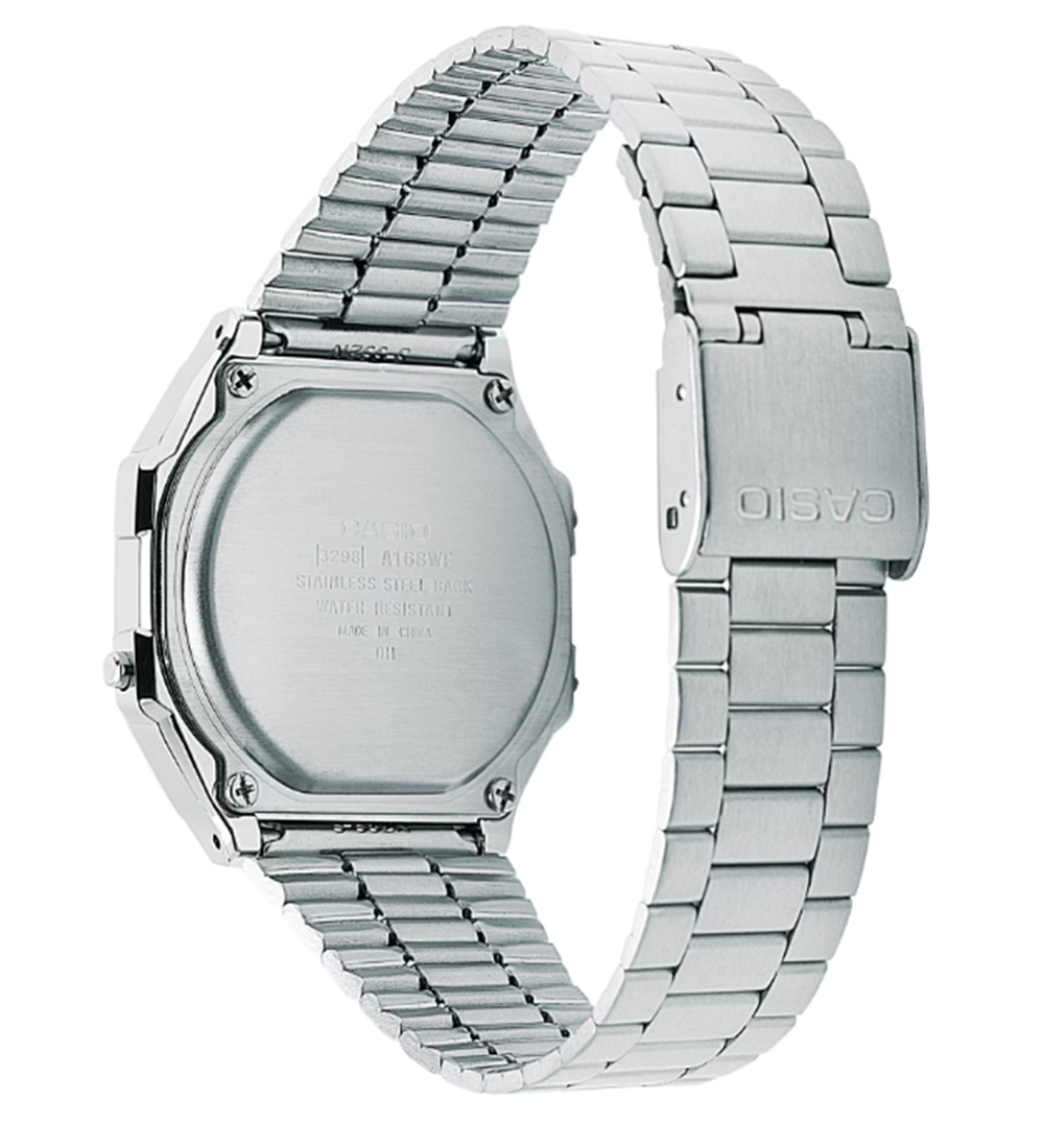 CASIO A168WEM-1VT Watch Silver Black