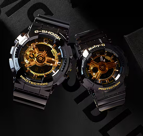 GSHOCK GA110GB-1A Watch Black Gold