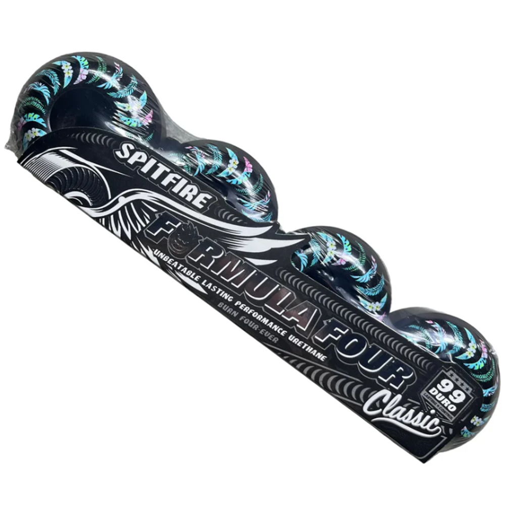 Spitfire F4 Team Floral Classics Wheels Black 55/99a
