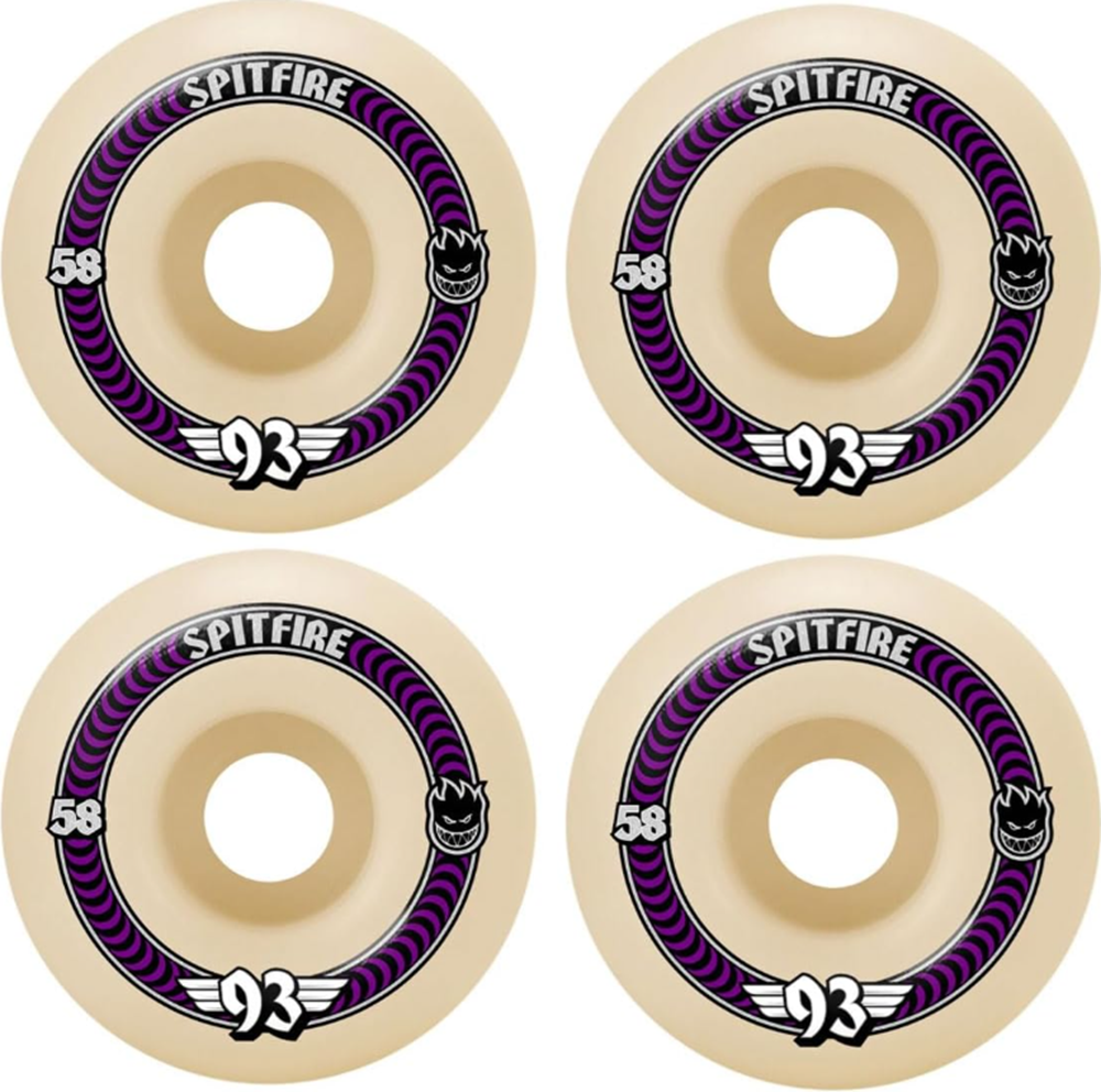 Spitfire F4 Soft Slider Classic Wheels Natural Purple 58/93a