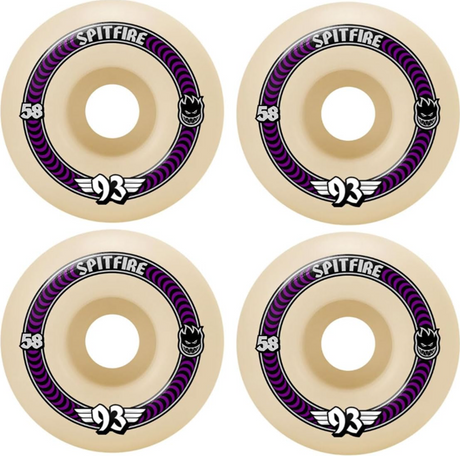 Spitfire F4 Soft Slider Classic Wheels Natural Purple 58/93a