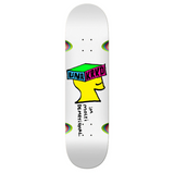 Krooked Una Molti Demet Skateboard Deck White 8.28x14.12WB