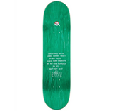 Krooked Una Molti Demet Skateboard Deck White 8.28x14.12WB