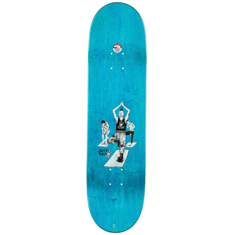 Anti Hero Daan Fart Yoga Skateboard Deck White Brown 8.38x14.5WB