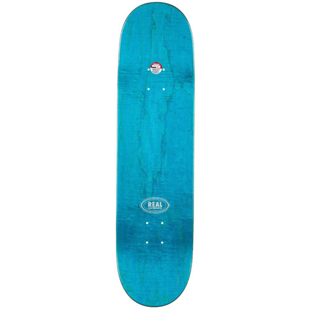 Real Team Synthetic Peace Skateboard Deck White 8.25x14.38WB