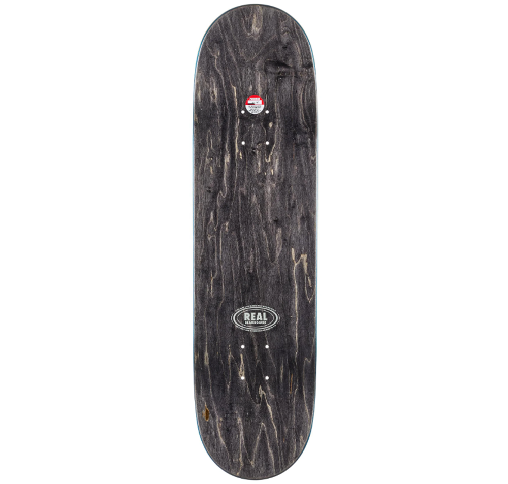 Real Hermann Mighty TrueFit Skateboard Deck Green Silver Blue 8.5x13.75WB