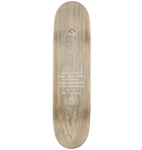 Krooked Knox Brain and Bird Skateboard Deck Red Black 8.5x14.38WB