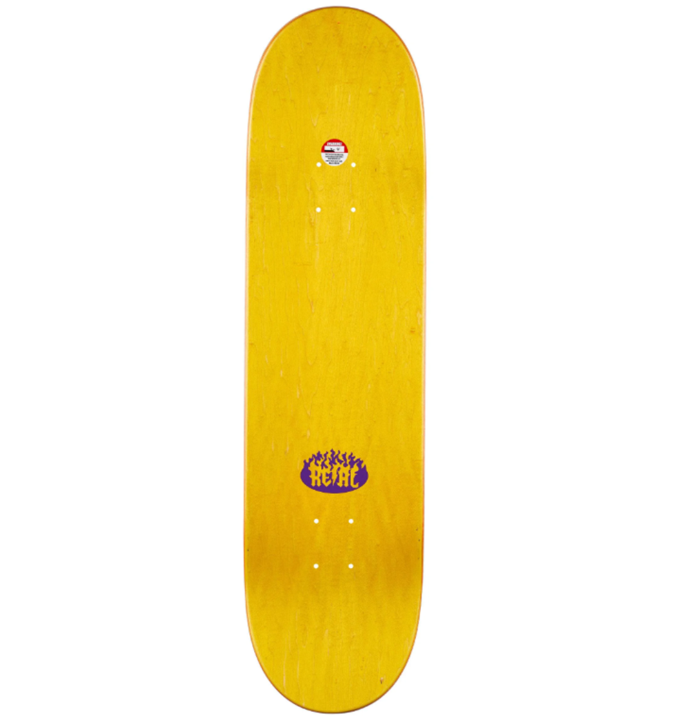 Real Nicole Pig Run Skateboard Deck Flames 8.38x14.5WB
