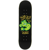 Real Zion Bad Gator Skateboard Deck Black Green 8.5x14.25WB