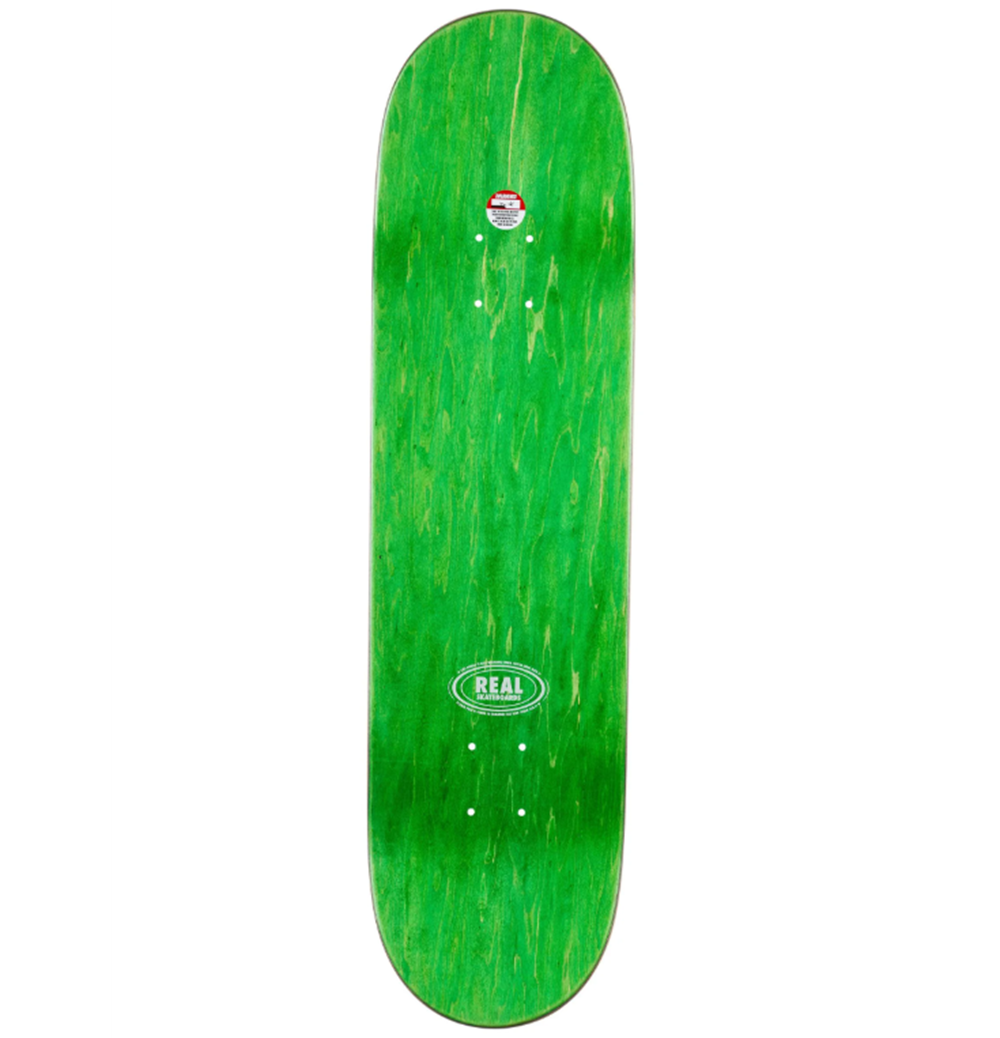 Real Zion Bad Gator Skateboard Deck Black Green 8.5x14.25WB