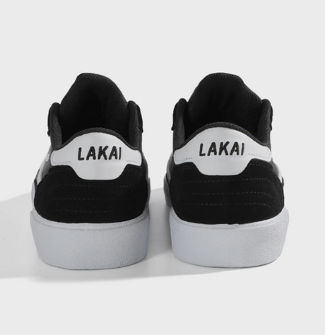 Lakai Cambridge Suede Skate Shoes Black White