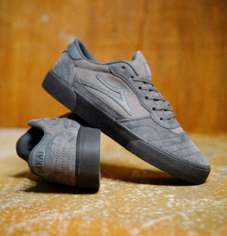 Lakai Cambridge Suede Skate Shoes Charcoal 8