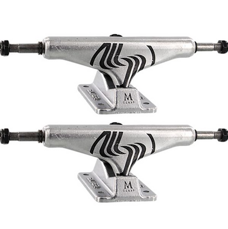 Silver M-Hollow Skate Trucks Set Silver 8.25