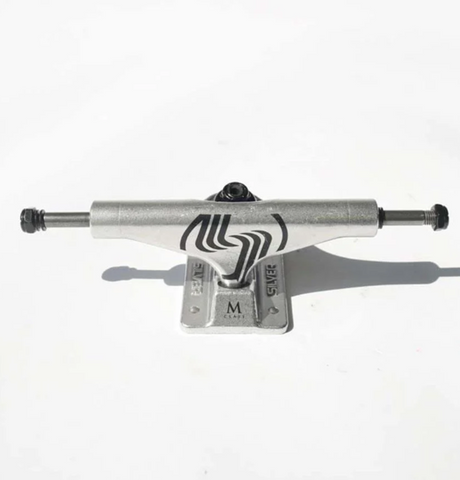 Silver M-Hollow Skate Trucks Set Silver 8.25