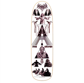 Heroin Mandy x French Skateboard Deck White 8.88x14WB