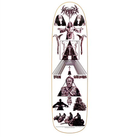 Heroin Mandy x French Skateboard Deck White 8.88x14WB