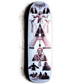 Heroin Mandy x French Skateboard Deck White 8.88x14WB