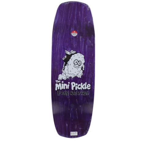 Heroin Mini Pickle Skateboard Deck Blue Green 9.5x30