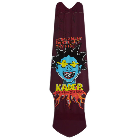 Krooked Kader Guest Tri Plane Skateboard Deck Purple 9.75