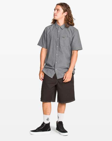 Volcom Everett Oxford II Woven Mens Black