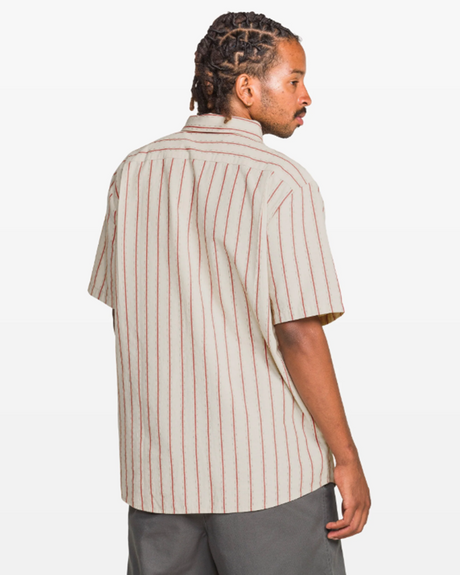 Volcom Sato Strips Woven Mens Stone