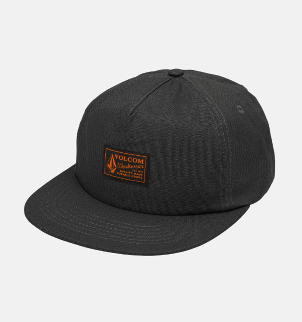 Volcom Workwear Canvas Hat Antique Black Snapback
