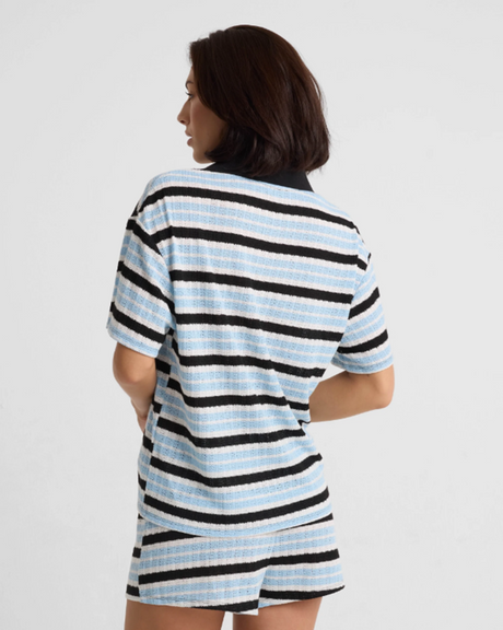 Volcom Coco Ho Rugby Top Womens Blue Wave