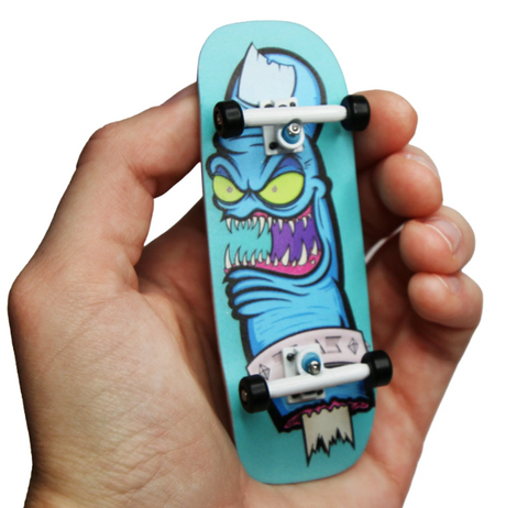 Teak Pro Gen2 Gnarly Bite Box Shape Fingerboard Complete Blue 33.3mm