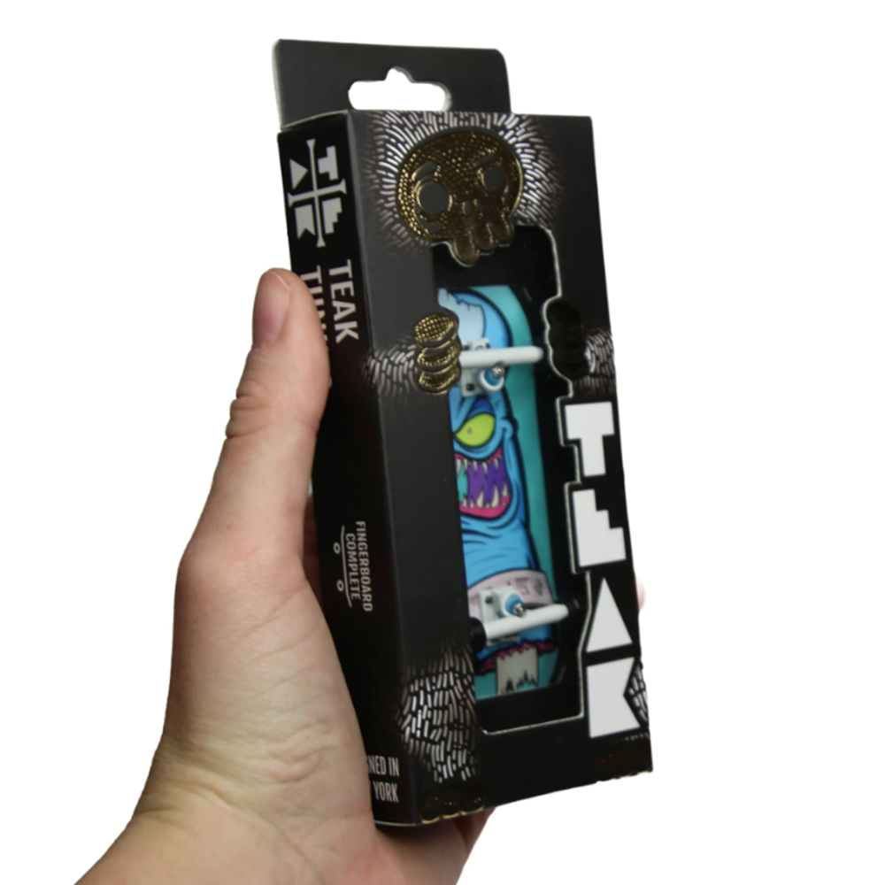Teak Pro Gen2 Gnarly Bite Box Shape Fingerboard Complete Blue 33.3mm