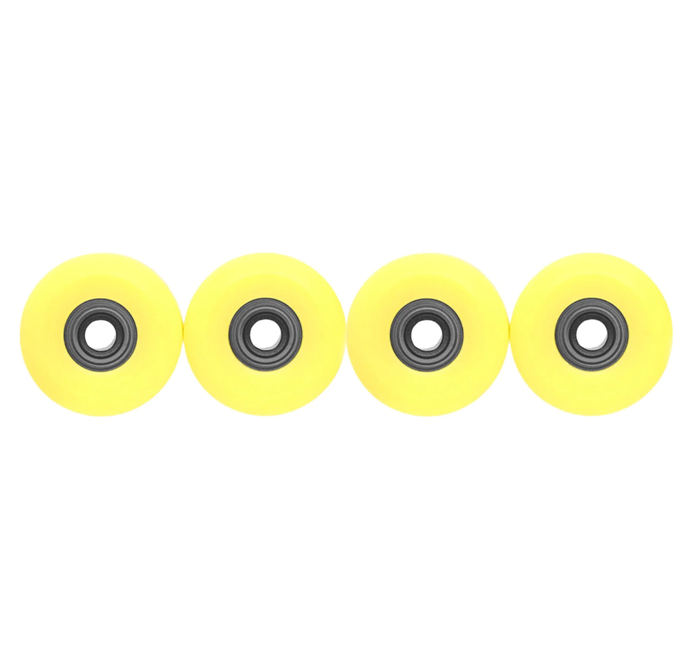 Teak Apex Fingerboard Wheels New Street Yellow 65D