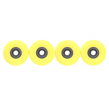 Teak Apex Fingerboard Wheels New Street Yellow 65D