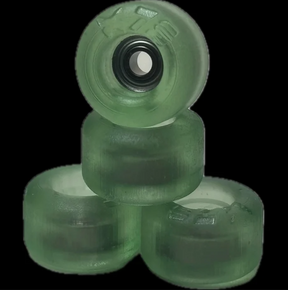 Bloob Pro Fingerboard Wheels Abec5 Clear Green 7.9mm x 5mm