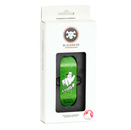 Blackriver X Raviollie Pro Fingerboard Deck Black 33.3mm Low 7ply PowerPop