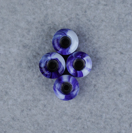 Maple Pro Fingerboard Wheels Classics Purple Swirl 7.6mm x 5mm