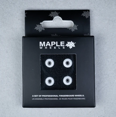 Maple Pro Fingerboard Wheels Classics Halo White 7.6mm x 5mm
