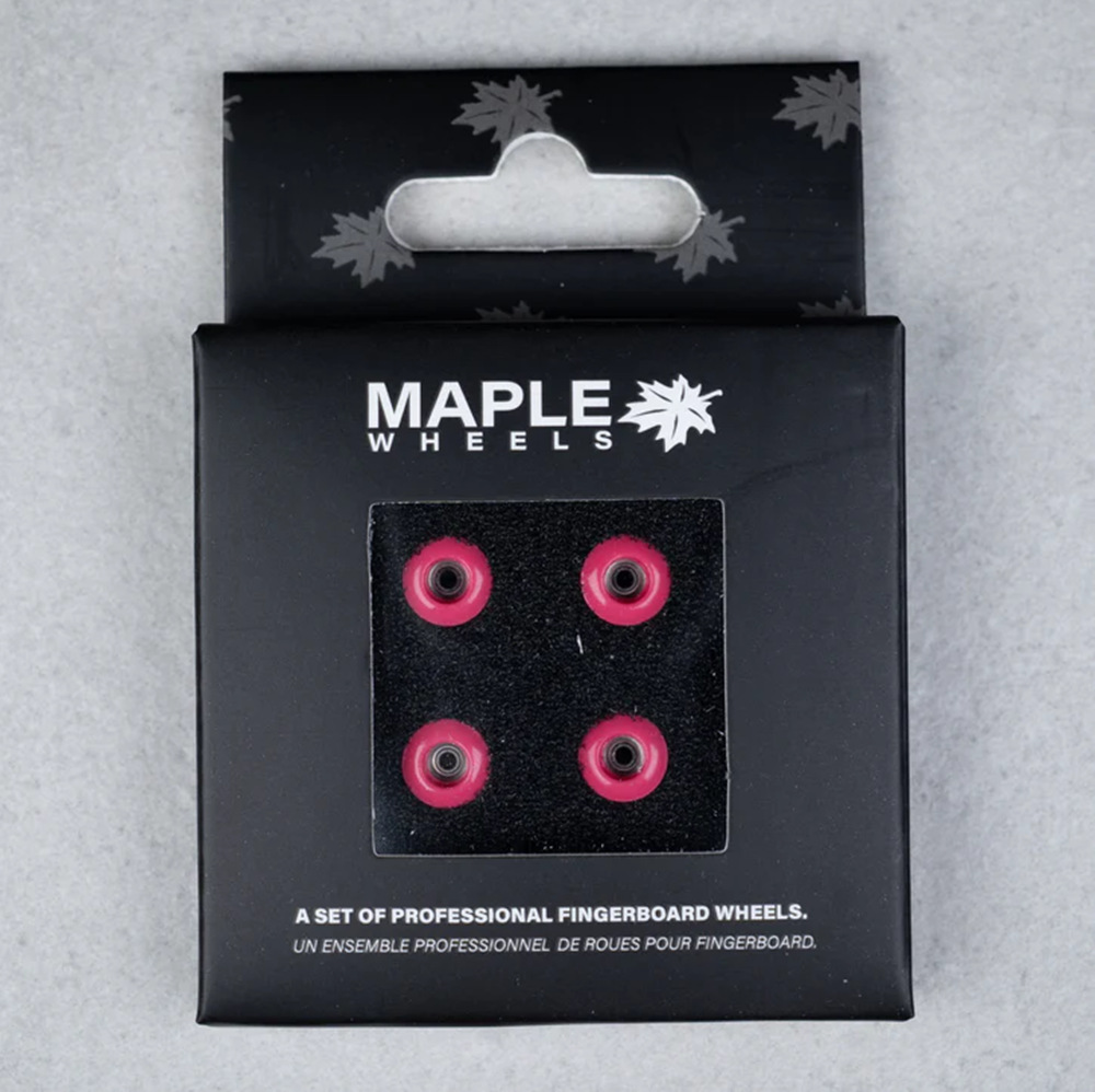 Maple Pro Fingerboard Wheels Classics Hot Pink 7.6mm x 5mm