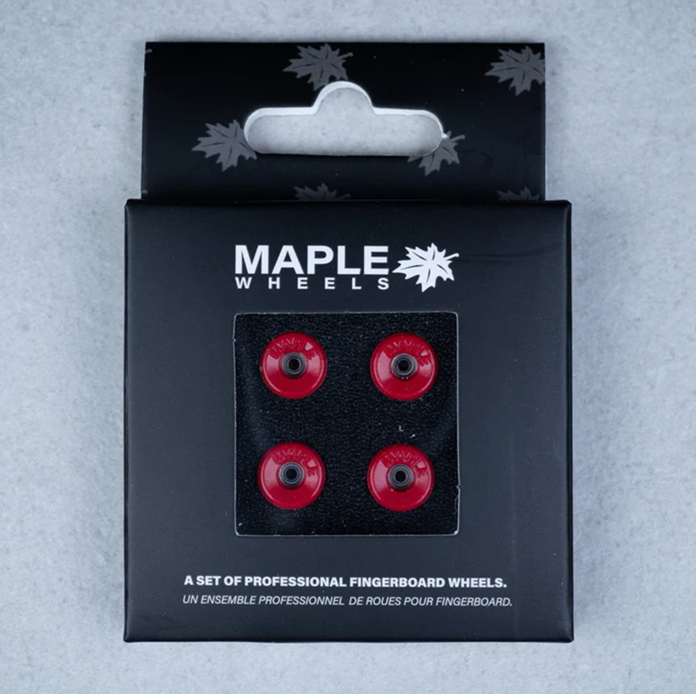 Maple Pro Fingerboard Wheels Bowls Imperial Red 9mm x 5mm