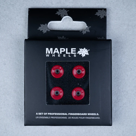Maple Pro Fingerboard Wheels Bowls Imperial Red 9mm x 5mm