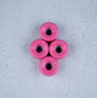 Maple Pro Fingerboard Wheels Bowls Hot Pink 9mm x 5mm